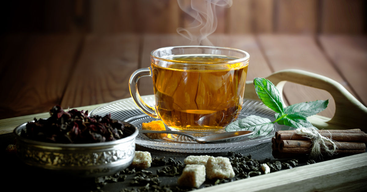 Herbal tea can aid with sleeping