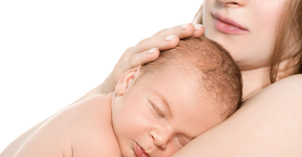 Physical contact with your newborn is great and recommended
